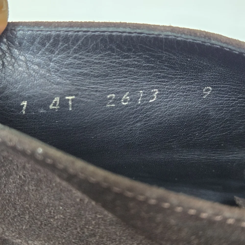 Prada Black Chukka Boots Suede Finish Size 9